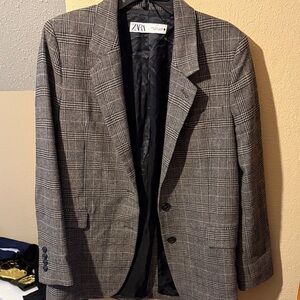 Zara Checkered Blazer